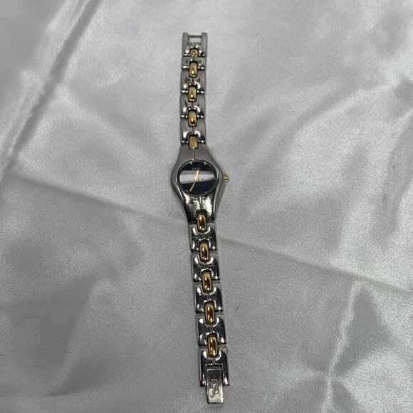 ESQ Movado Ladies Tonneau Watch Two-Tone Steel Black Dial Quartz 07100710 main image 11